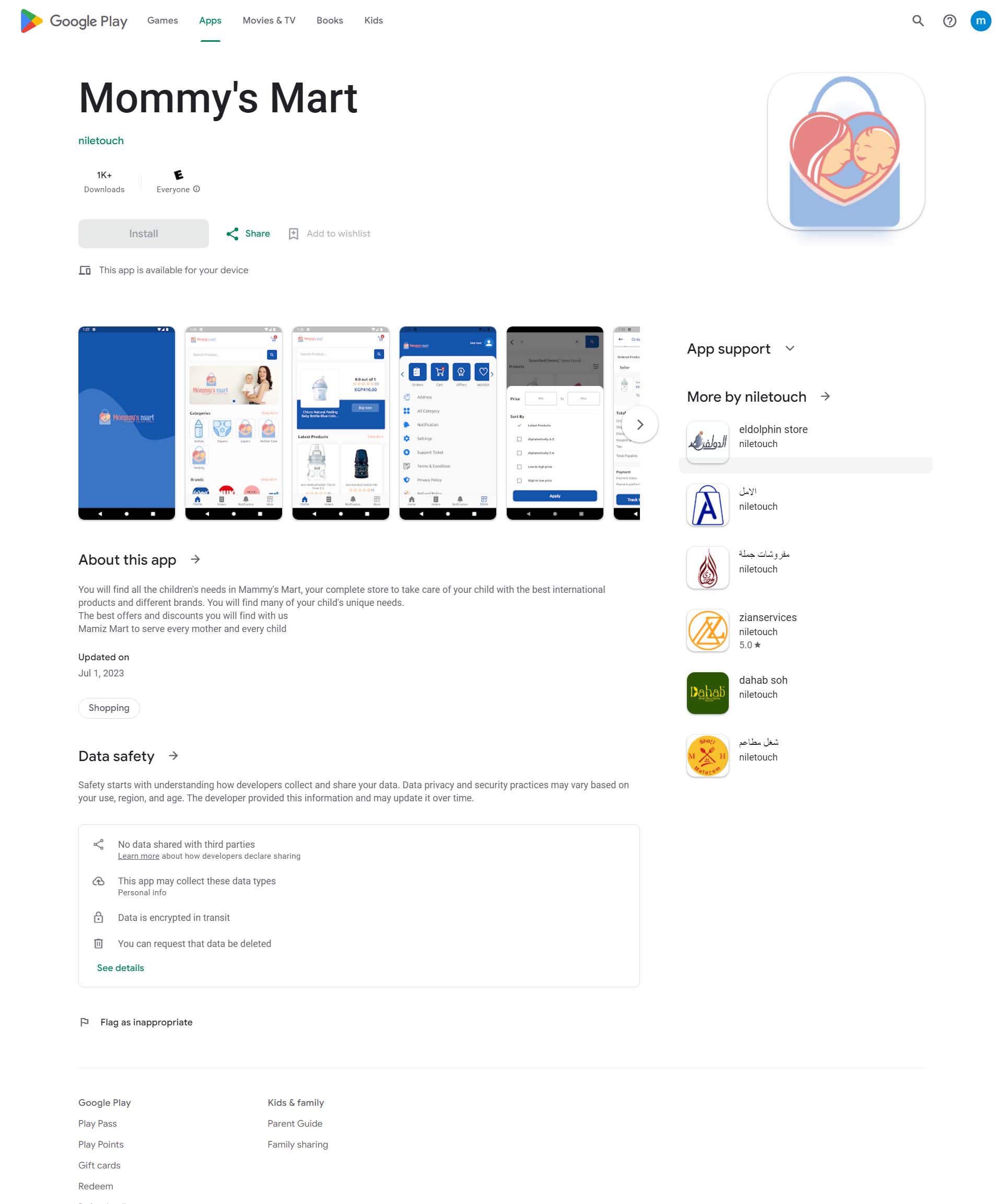 1Mommy's Mart app